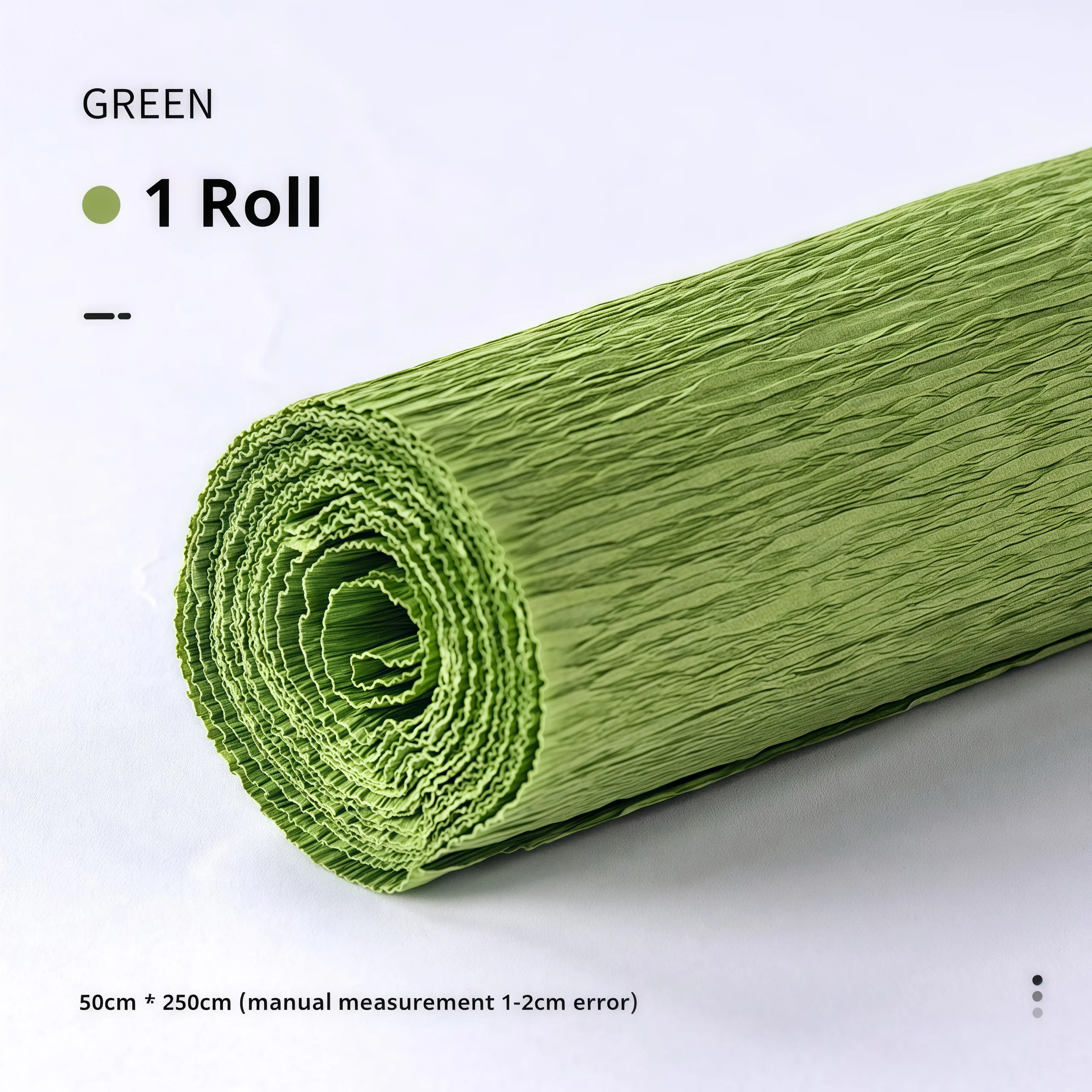 20 ألوان 250x50 سنتيمتر كريب ملون لفة الورق اوريغامي مجعد كريب ورقة كرافت DIY بها بنفسك الزهور الديكور هدية ورق التغليف الحرفية