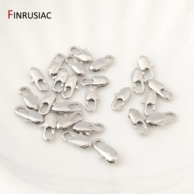 14k Real Gold Plated Brass Lobster Clasps for DIY Bracelets Necklace Handmade Jewelry Making Components image 3