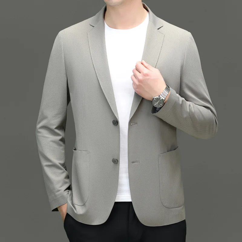 H137 Men's suit jacket Men's slim fit single suit jacket Business casual all-match suit jacket