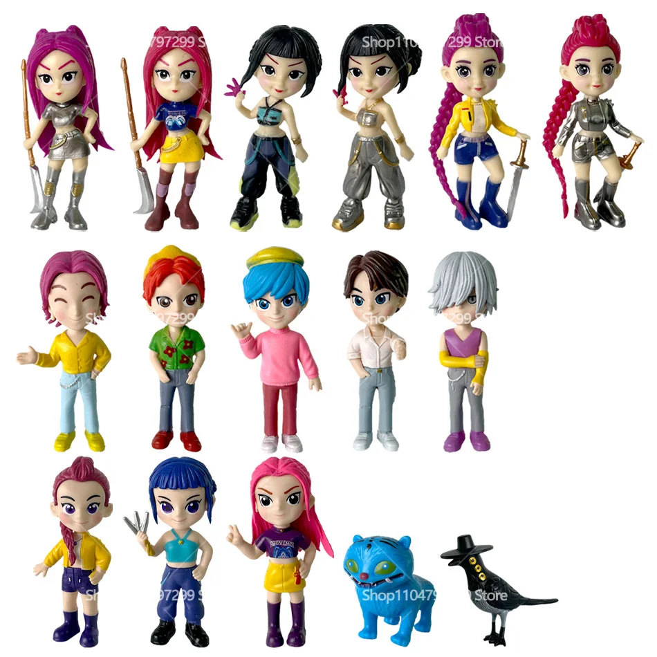 2026NEW Kpop Devil Hunter รูมิ โซอี้ มิรา อนิเมะ โพลีไวนิลคลอไรด์ ของสะสมตัวละคร ของตกแต่งโต๊ะทำงาน ของขวัญปีใหม่สำหรับเด็ก