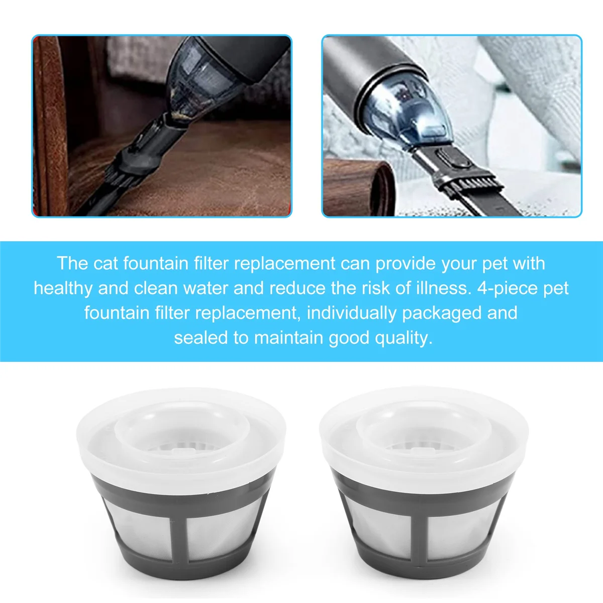 popular Replacement Washable Double Level Filtration HEPA Filter Compatible for Bissell AeroSlim 29869 Handheld Vacuum Cleaners