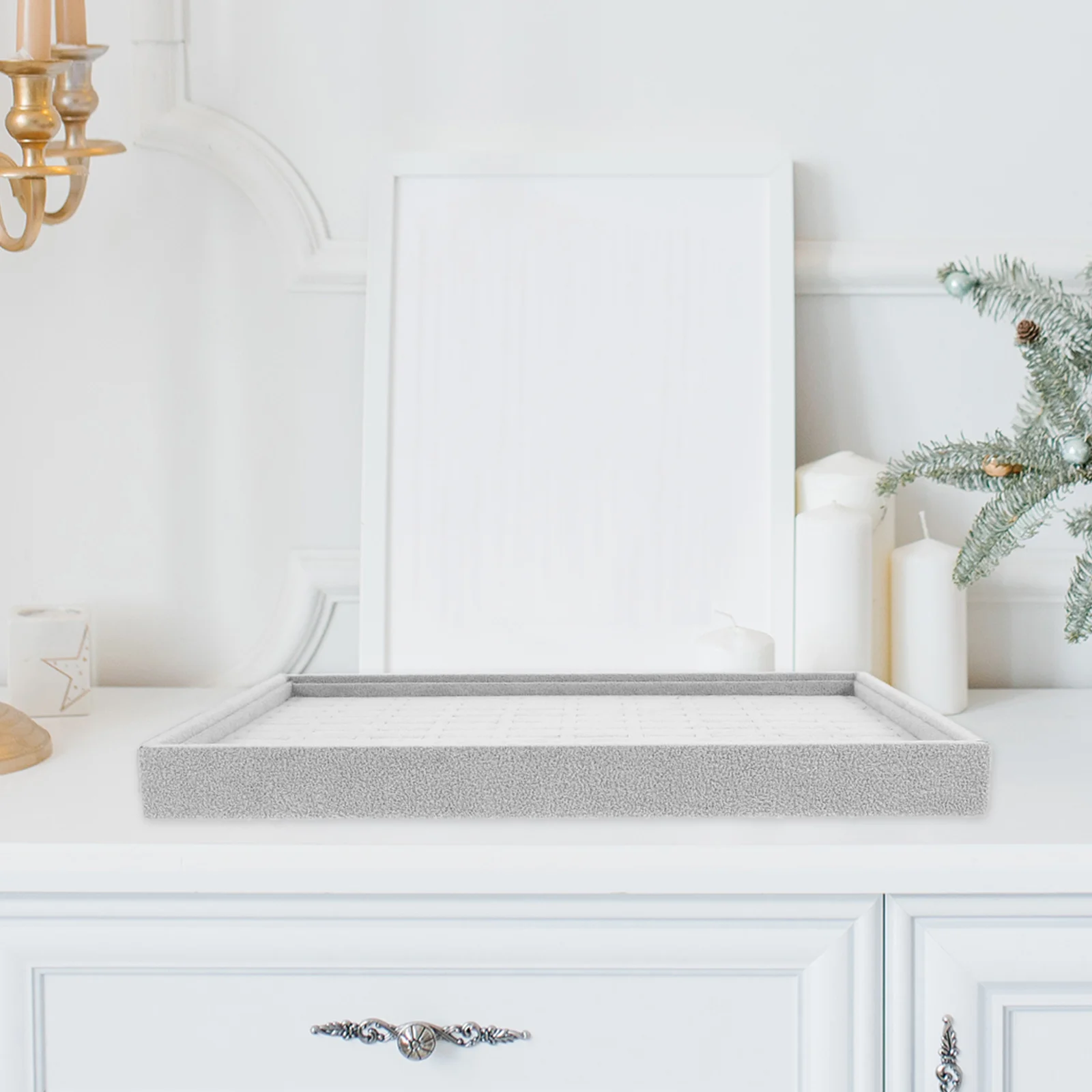 

Jewelry Tray Lightweight Durable Safe Large Jewelry Travel Case for Rings Earrings Necklace Organizer Display Ring Storage Tray