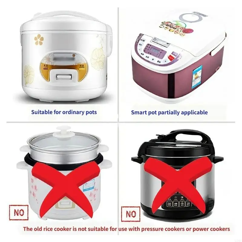   Stainless Steel Rice Cooker Inner Container Replacement Nonstick Cooking Pot for Home Cooking Kitchen Appliances view 3
