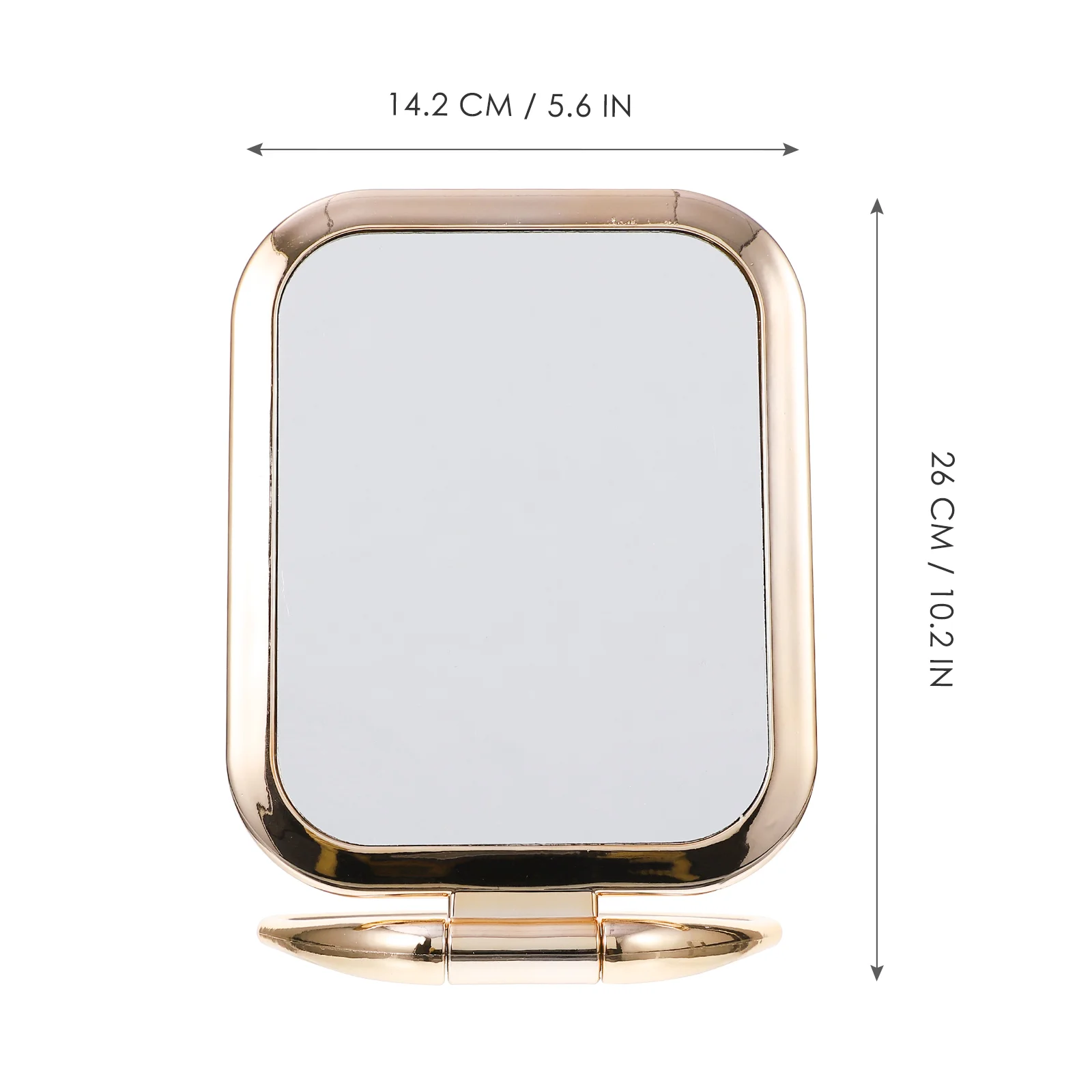 Miroir de maquillage double face, portable, pour déterminer les comédons, vanité, loupe pliante