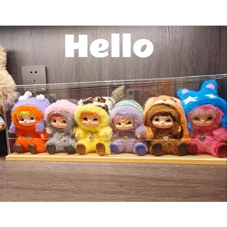 6개 귀여운 와쿠쿠 푹신한 트렌디한 재미있는 파티 블라인드 박스 와쿠쿠 액션 피규어 블라인드 박스 귀여운 인형 가방 펜던트 인형 서프라이즈 백 선물