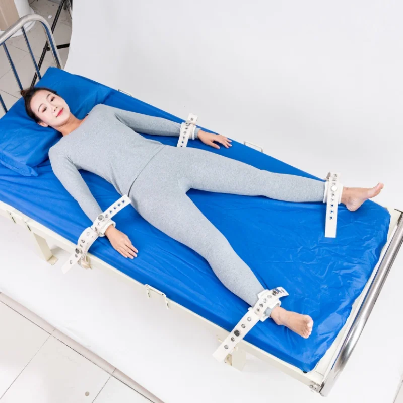 

Cut-resistant 4-point Bed Magnetic restraint Strap Set For Psychiatric Limb Binding Bed Hands And Feet Bound For Safety