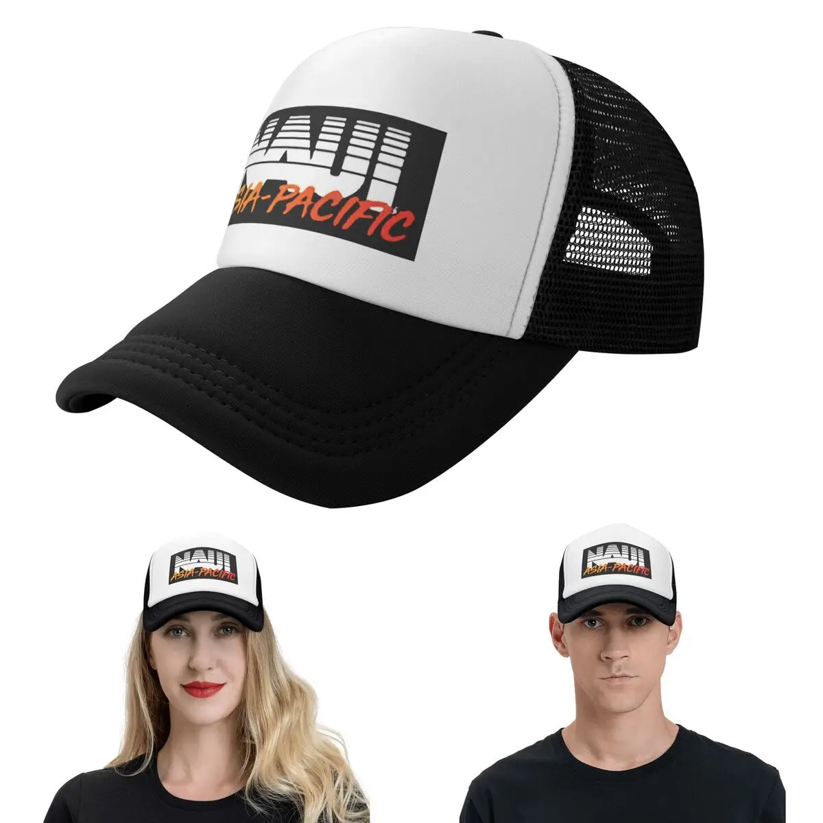 Asia Pacific Naui Logo Cap Fashion Mesh Baseball Caps Adjustable Hat Hip Hop Summer Unisex Baseball Hats