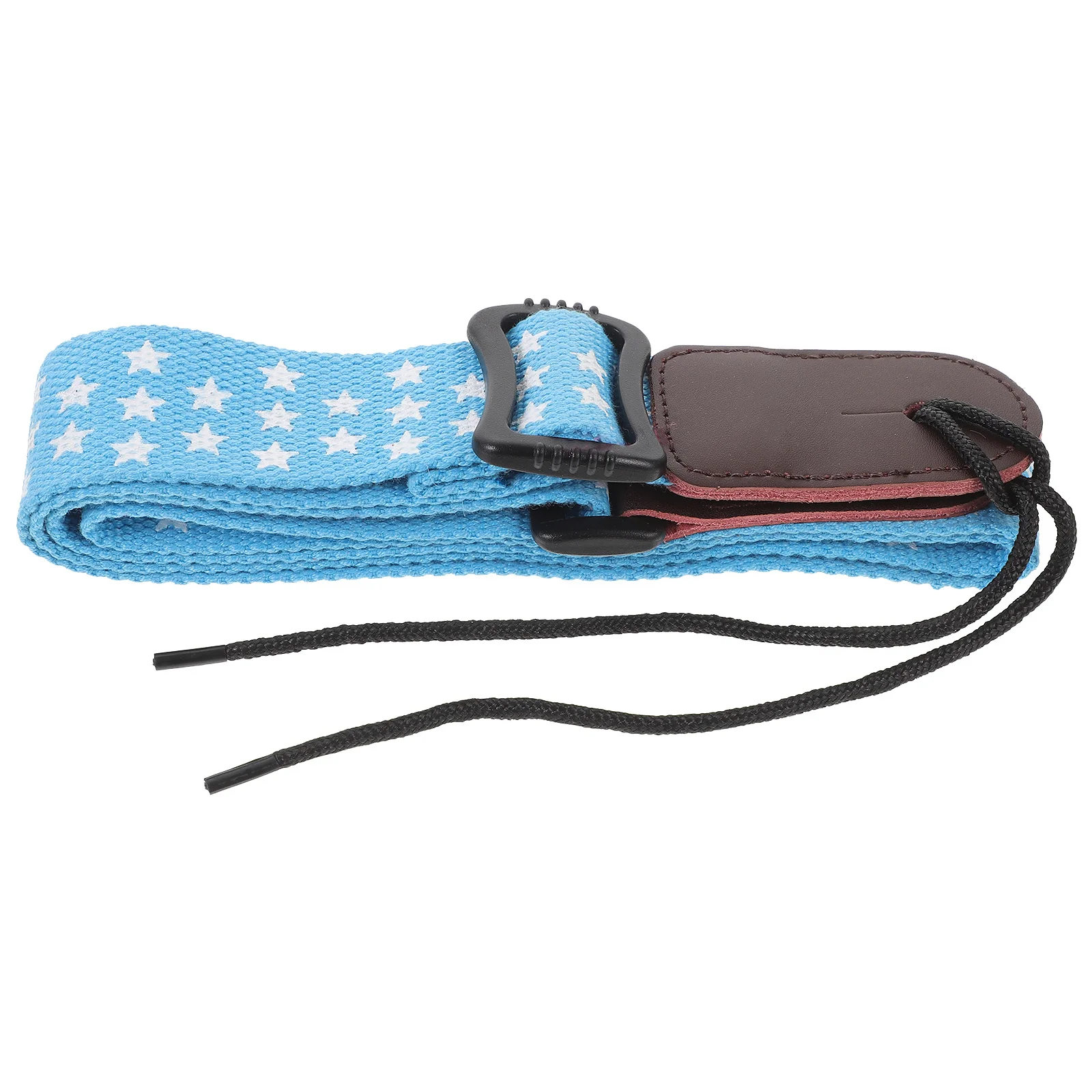 

Adjustable Blue Cotton Ukulele Strap Head Comfortable Playing Durable String Instrument Accessory Gear