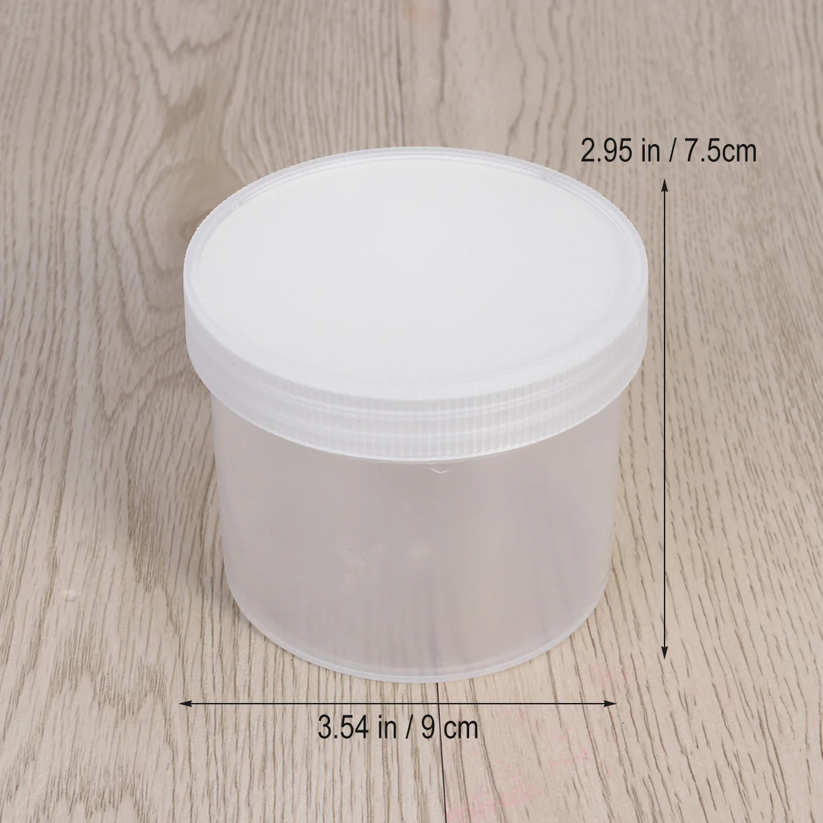 6Pcs 250ml Capacity Wide Mouth Empty Container Storage Bottle Jar with Lids (Semi-transparent) storage favor jars