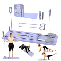 Abdominal Board with Automatic Rebound Multifunctional Fitness Board Push Up Plate Pilates Board Ab Board Core Workout Equipment
