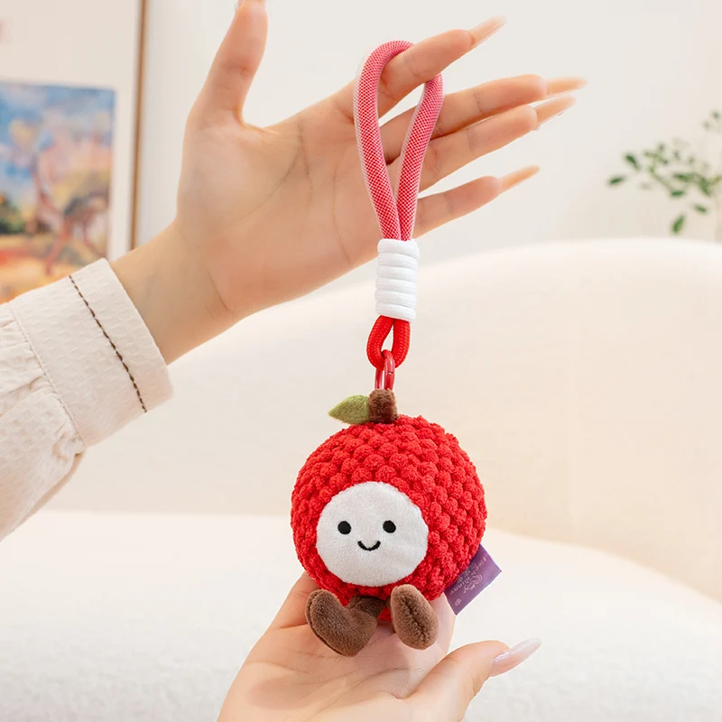 エコフルーツペンダントドール アップル ドラゴンフルーツ パイナップル おもちゃ ドリアン ライチ ココナッツ ぬいぐるみ オレンジ ストロベリー キウイフルーツ ブルーベリー