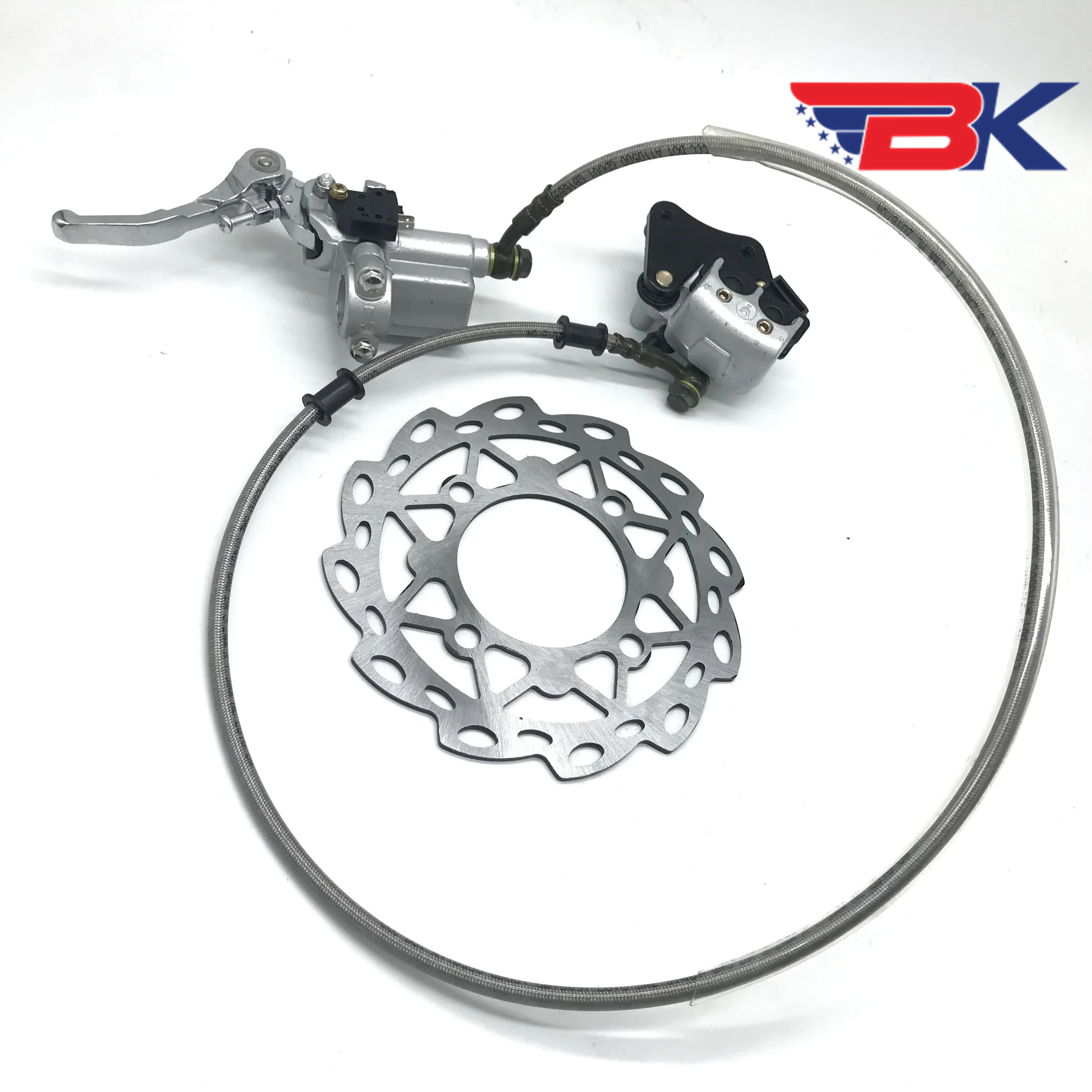 

110cc 125cc Atv Quad Dirt Bike Front Brake Hydraulic Caliper Brake Disk Disc Brake Pads Handbar Assy