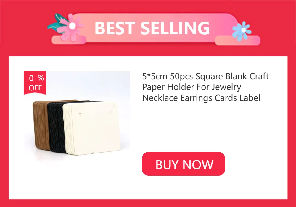 50PCS 9 Languages 6.5x6.5cm Square White Brown Care Instructions Custom Insert Card For Jewelry DIY Packaging Supplies Wholesale