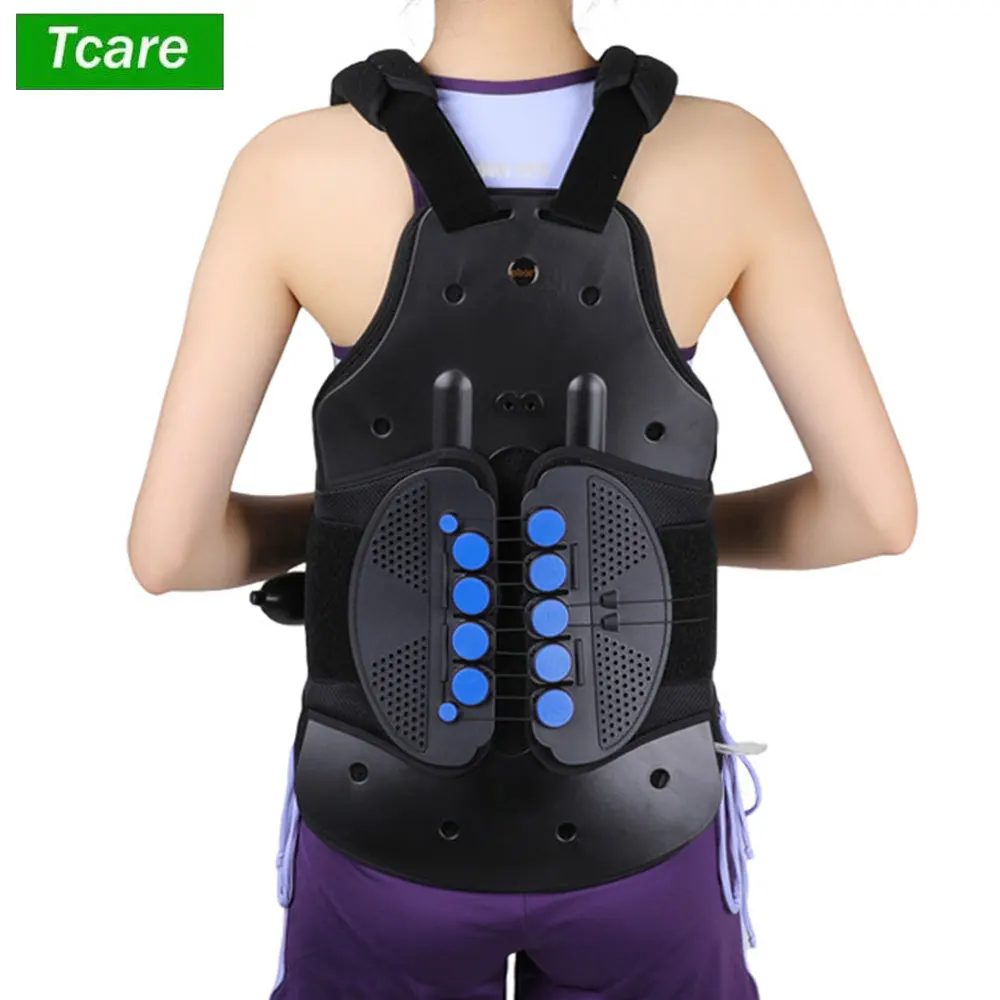 TLSO Thoracic Full Back Brace, Posture Corrector Adjustable Back Support for Lower Back Pain Relief, Post Surgery Back Support