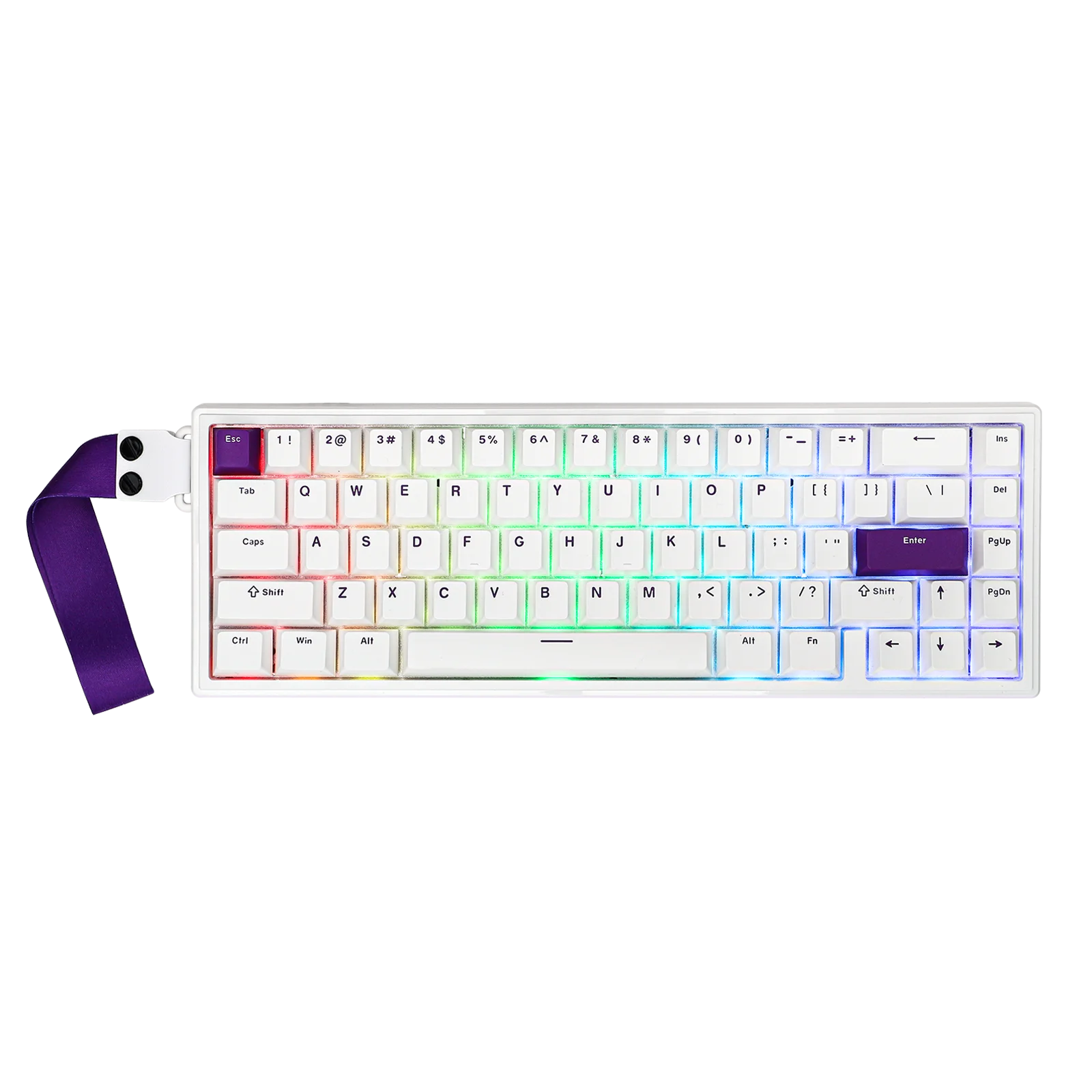 

EPOMAKER HE68 65% Compact Layout Gasket-Mounted Wired NKRO Magnetic Gaming Keyboard DKS SOCD 8kHZ Polling Adjustable Trigger