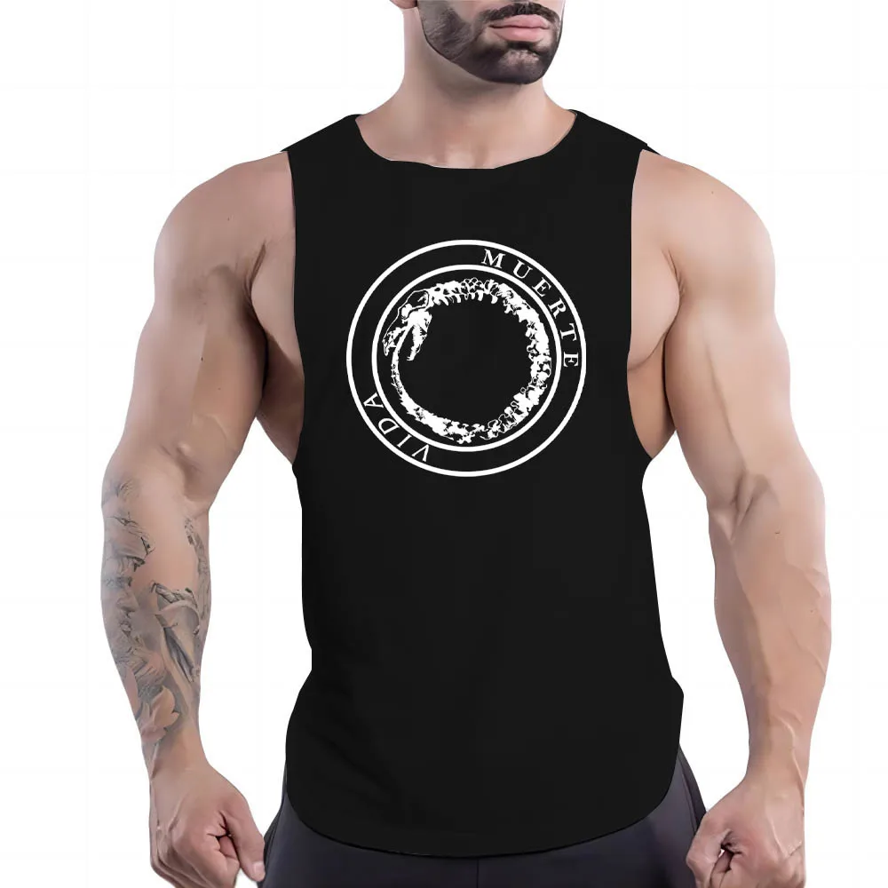 

Basketball Sleeveless Shirt Quick Dry Print Sport Breathable Tank Top Men Clothing Fashion Leisure Summer Y2k Fnaf Gym Outdoor