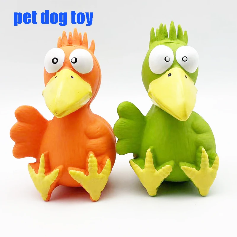 Pet dog toy Parrot Big Bill Bird Squeeze vocal latex toy suitable for small, medium and large dogs