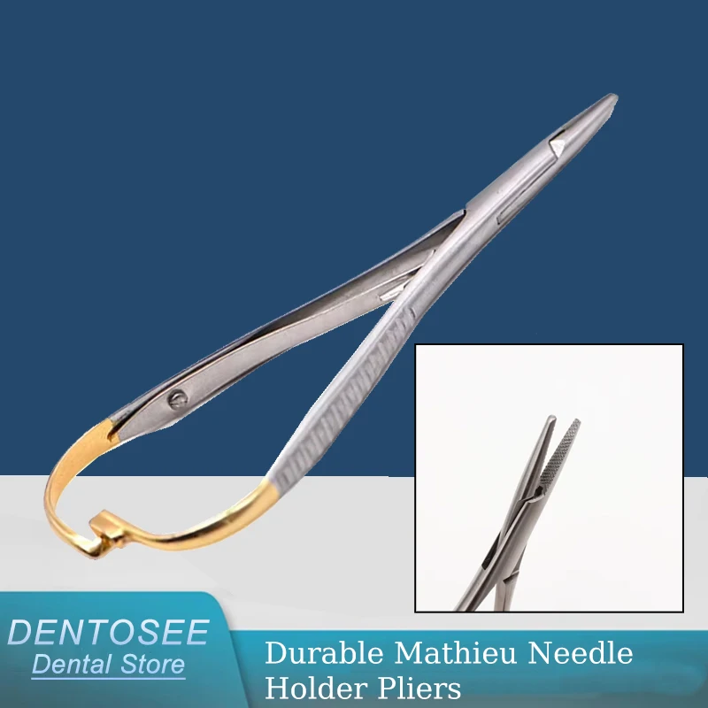 

Durable Mathieu Needle Holder Pliers - Stainless Steel Dental Forceps & Orthodontic Tweezer for Surgical Precision