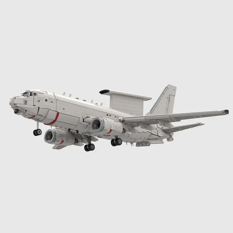 Militaire Vliegtuigen Model Moc Bouwstenen Boeing E-7 Wedgetail Technologie Modulaire Blokken Geschenken Kerst Speelgoed DIY Sets Montage