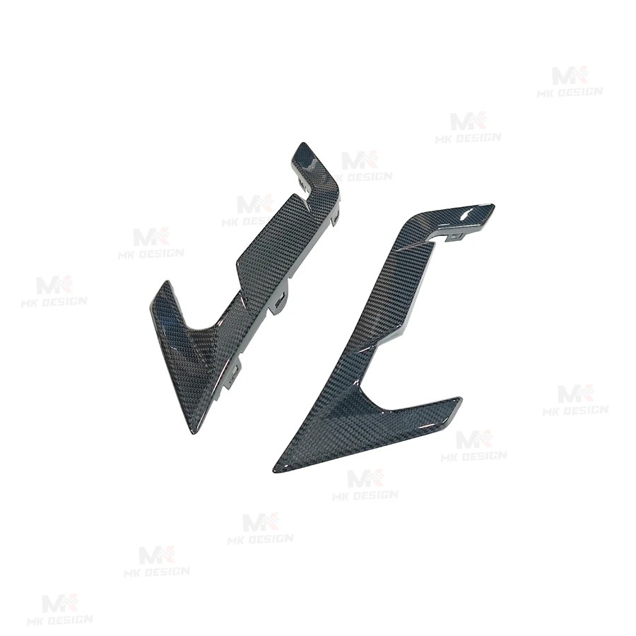 Decorazione dello sfiato del parafango anteriore in fibra di carbonio a secco stile SQ per BMW X6M F96 LCI 2024+ Accessori esterni per finiture parafango auto