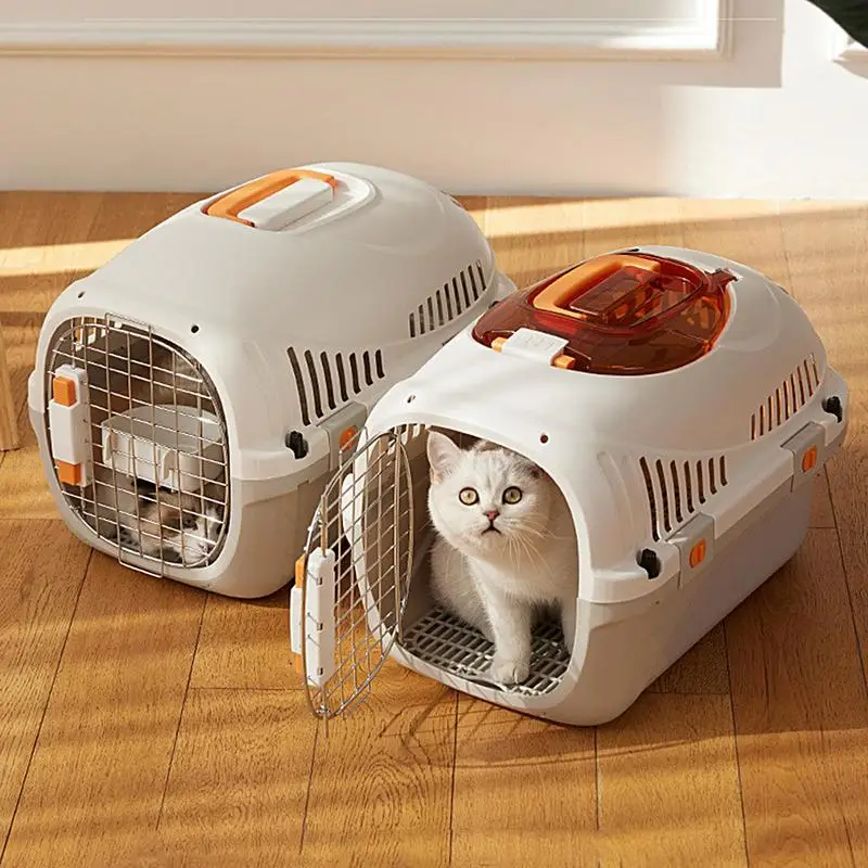 Pet Transport Carrying Box Dog Travel Bag Washable Cat Carrier Detachable Sunroof flight Box Portable Pet Cage For Outdoor