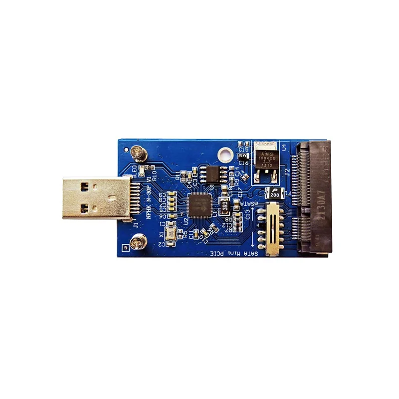 USB 3.0 to mSATA&SATA MINI PCIE SSD Adapter