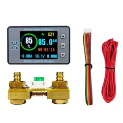 VA9810 2.4inch Color LCD Battery Capacity Tester Detector Voltage Current Power Meter Electric Car Coulometer DC8-100V 100A 500A