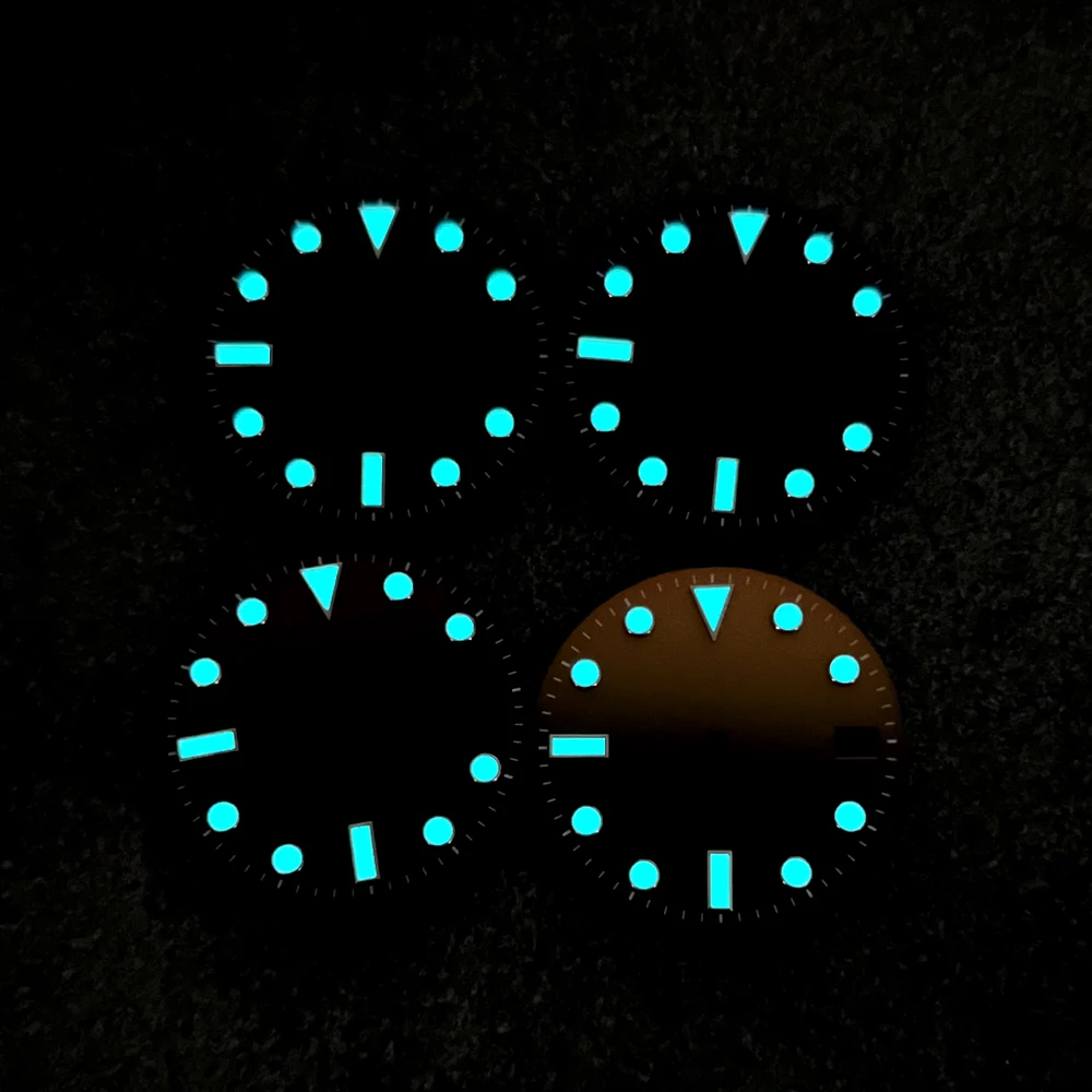 28.5mm Watch Dial with 6-Pin Positioning - Compatible with NH35 / NH36 Movement Fits Custom Watch Case Window at 3 O'clock
