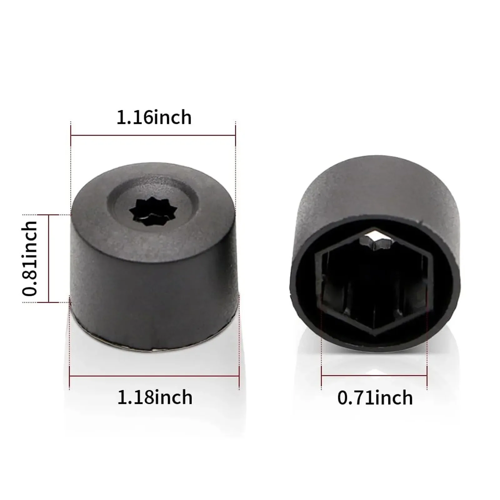 20PCS Car Wheel Lug Nut Covers 17mm Auto Tire Bolt Caps with Removal Tool for VW Jetta Passat Golf Caddy Beetle Tiguan 1K0601173