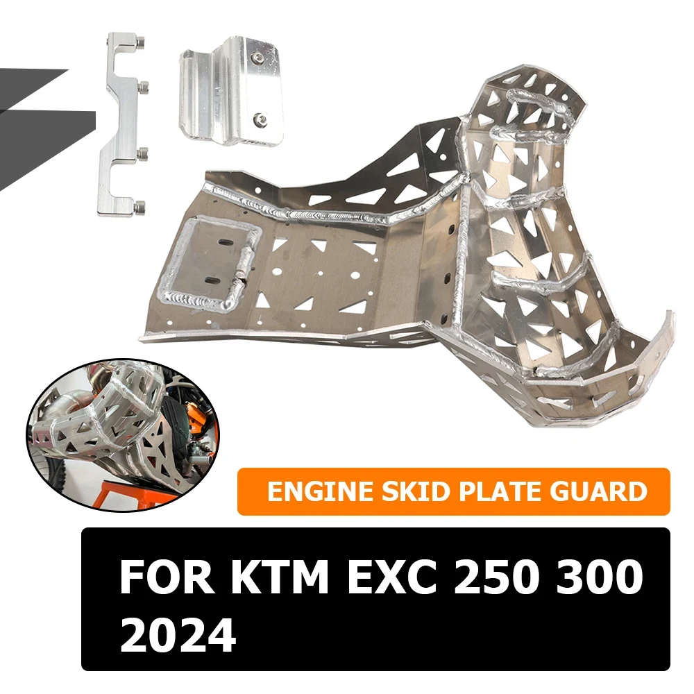 Motorcycle Bash Skid Plate Guard For KTM EXC300 EXC250 EXC 300 EXC 250 2024 Accessories Engine Protector Cover Chassis Belly Pan