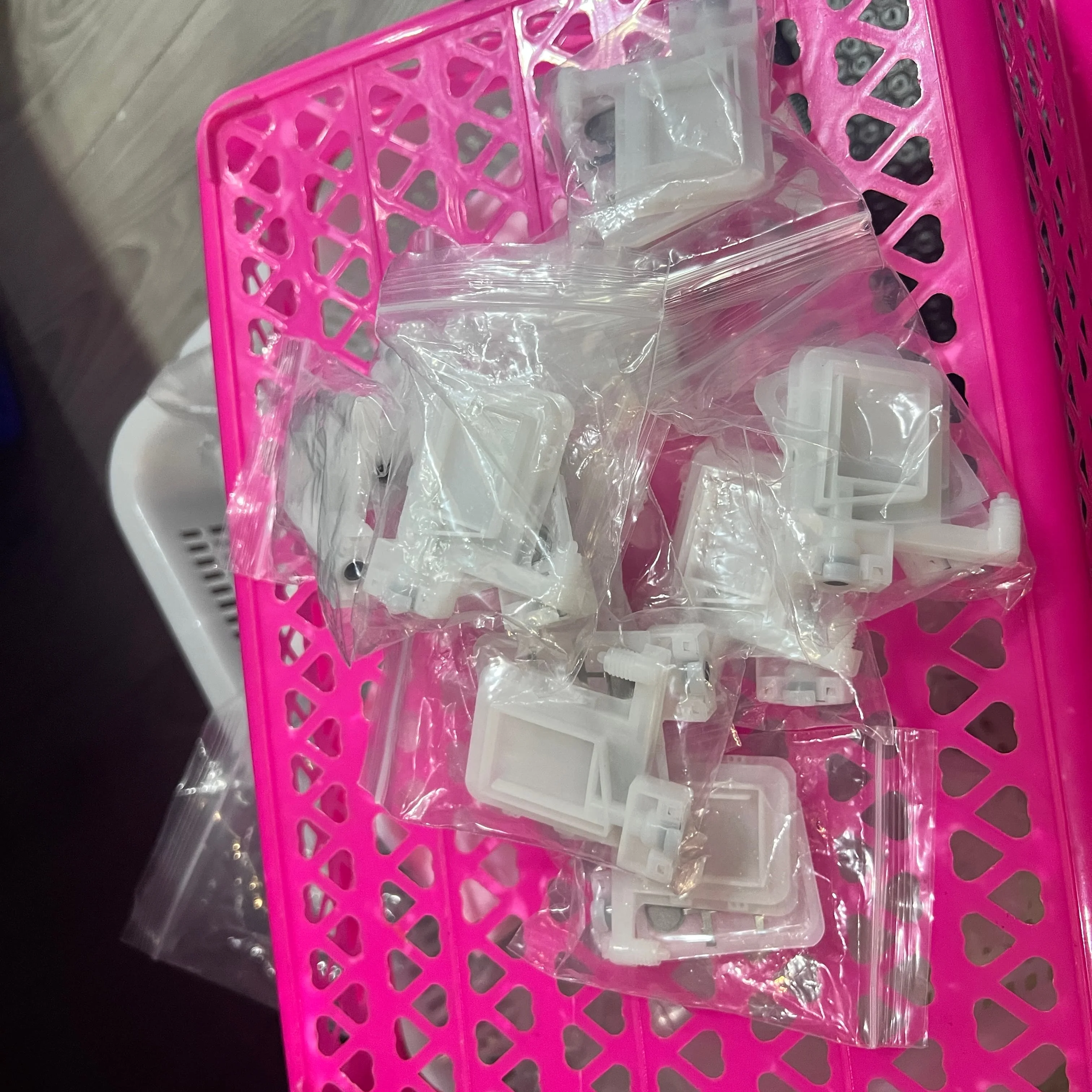 

10pcs Transparent DX5 xp600 big ink damper for EPSON DX5 XP600 4720 I1600 printhead I3200 damper filter with nut