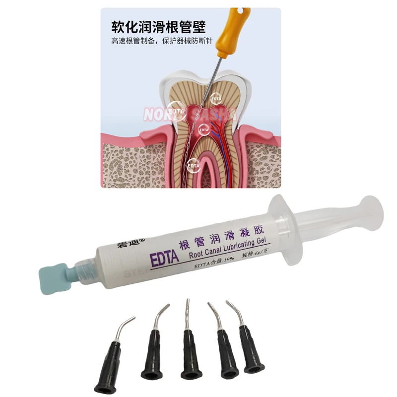 6g/Syringe Dental EDTA Root Canal Lubricating Gel for Root Canal Expansion and Lubrication Cleaning and Preparation Gel