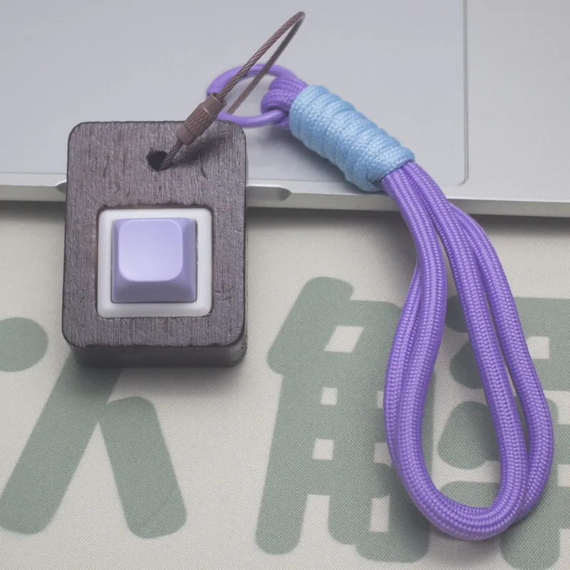 木製 EDC キーボードフィジェットクリックおもちゃキーホルダーキーキャップストレスリリーフ子供大人のギフト指ボタン抗ストレスおもちゃ