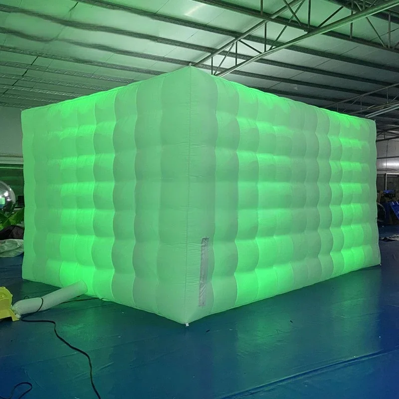 Tent 4x6x3mH Event Inflatable Lighting Room with Color Changing Lights for Event Party Trade Show