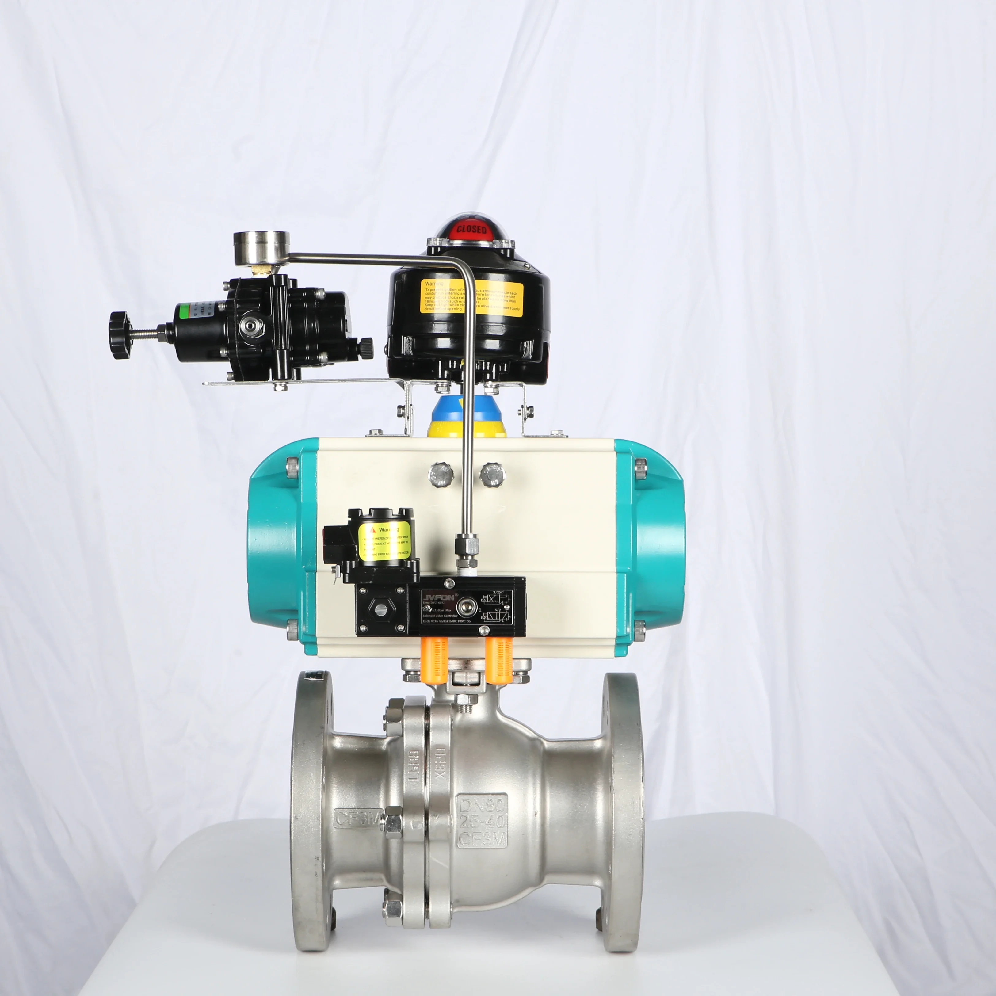 China Stainless Steel Pneumatic Flange Ball Valve Control Actuator OEM for Water Gas Oil Manufactured by Top Valve Manufacturer