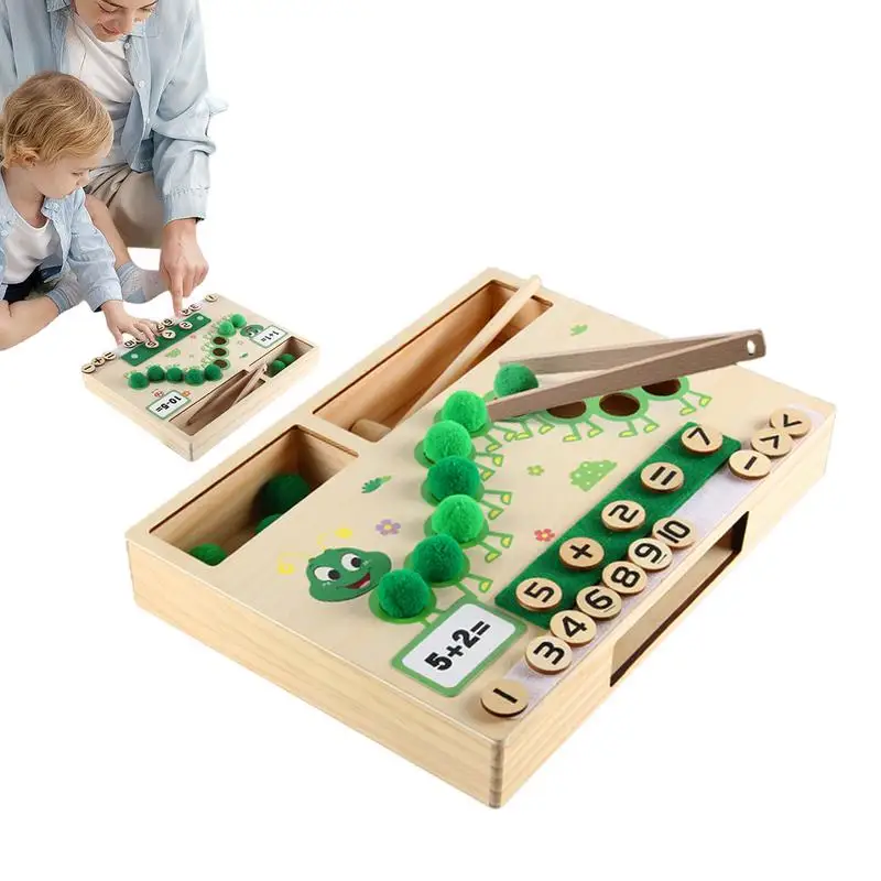 Caterpillar Counting Educational Toys for Kids, Montessori, Hand Eye Coordination, Cognitive Toys, Cognitive, Aged 3