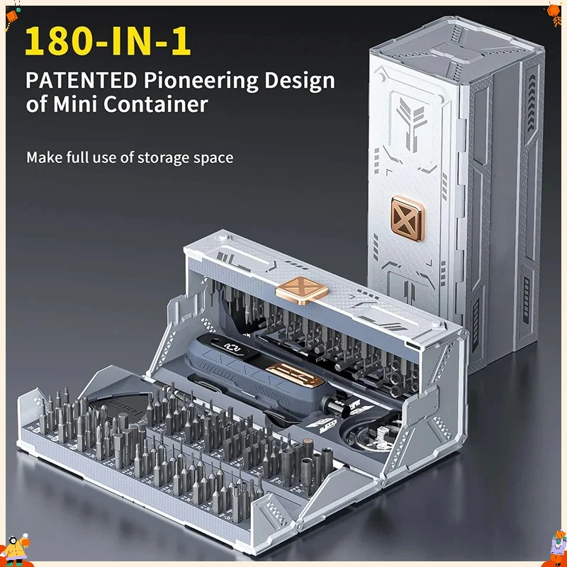 180 in 1 Precision Screwdriver Set Magnetic Drill Bits Professional Hand Repair Tools for iPhone Watch Glasses with Storage Box