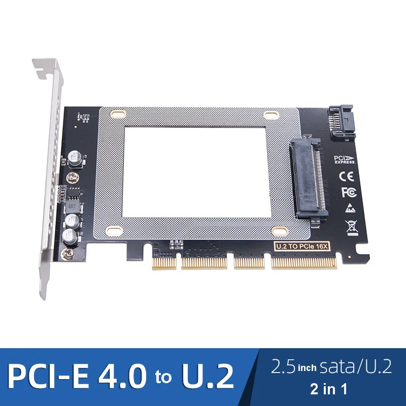 PCI-E to U.2 SSD Converter Expansion Card PCIE3.0 X4 X16 to U2 X16 U.2 SFF8639 Solid-State Drive Extend Adapter for Computer PC