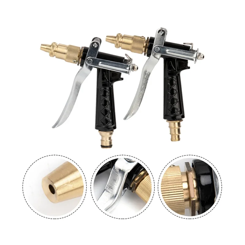 Metal Water Gun High Pressure Household Car Wash Nozzle Garden Irrigation Water Gun Pressure Washer