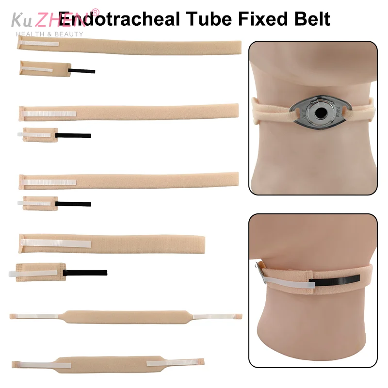 1Pcs/2PCS Nude Neck Unterstützung Endotracheale Rohr Fixierung Gerät Strap Tracheostomie Festen Gürtel Halter Medizinische Tracheal katheter