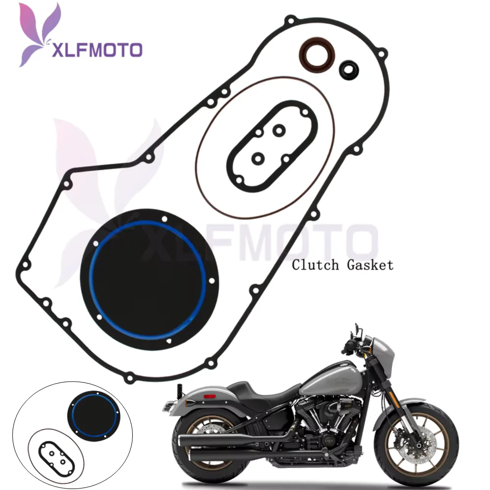 

Clutch Primary Cover Gasket Seal Kit For Harley-Davidson Softail Dyna 1994-2005 All Model