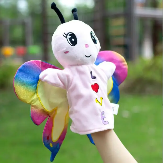 puppet butterfly insect child animal plush Hand puppet plush toy doll sleeve hand doll parenchild kinderg