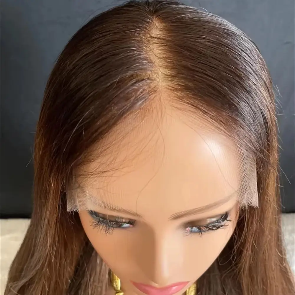 luxury-women's-hd-lace-front-wig-13x4-synthetic-fibre-brown-highlights-straight-wig-glueless-natural-look-wig-for-alopecia