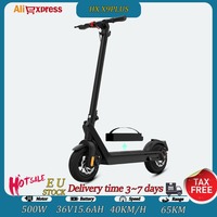 HXElectric Scooter 1000W Peak Motor 36V15.6AH Movable Battery E-Scooter Foldable Portable 10foot Tire Max Speed 40KM/H EScooters