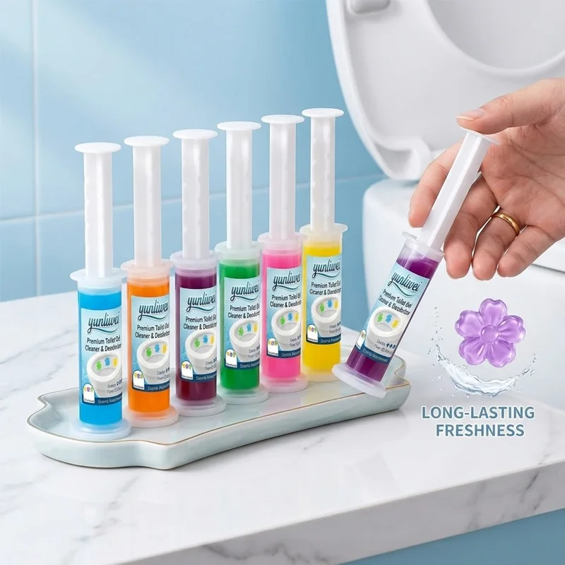 Yunliwei Toilet Cleaner Gel Stick Tablet Toilet Liquid Fragrance Gel Cleaning Deodorization Odor Lasting Solid Aromatherapy
