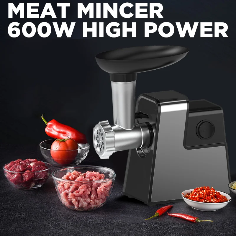 Small Portable Stainless Steel Small Duty Meat Grinder Filleting Slicing Cut Machine Meat For Home Kitchen Use