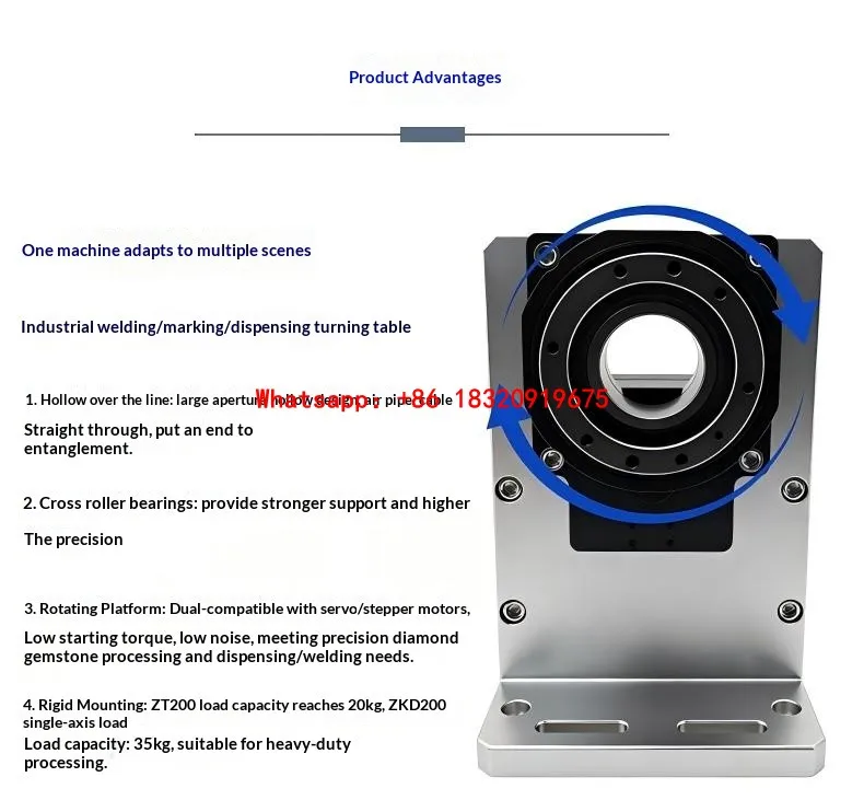 Cyclmotion Hollow rotary platform dispensing machine welding flipping single-axis dual-axis rotary working welding marking