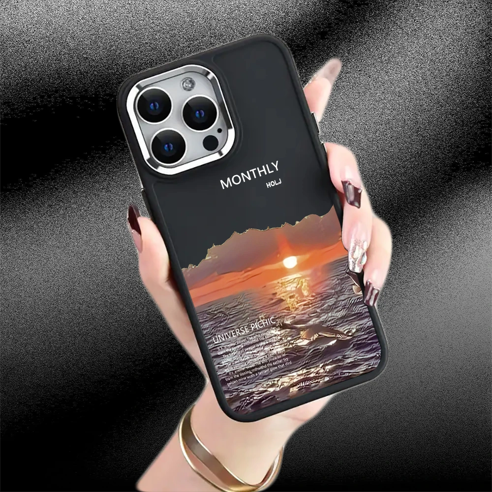 

Sunrise over the sea patterns Phone Case for iPhone16Pro Max /iPhone16Pro/iPhone16/16 Plus to iPhone11 12 13 14 15 series