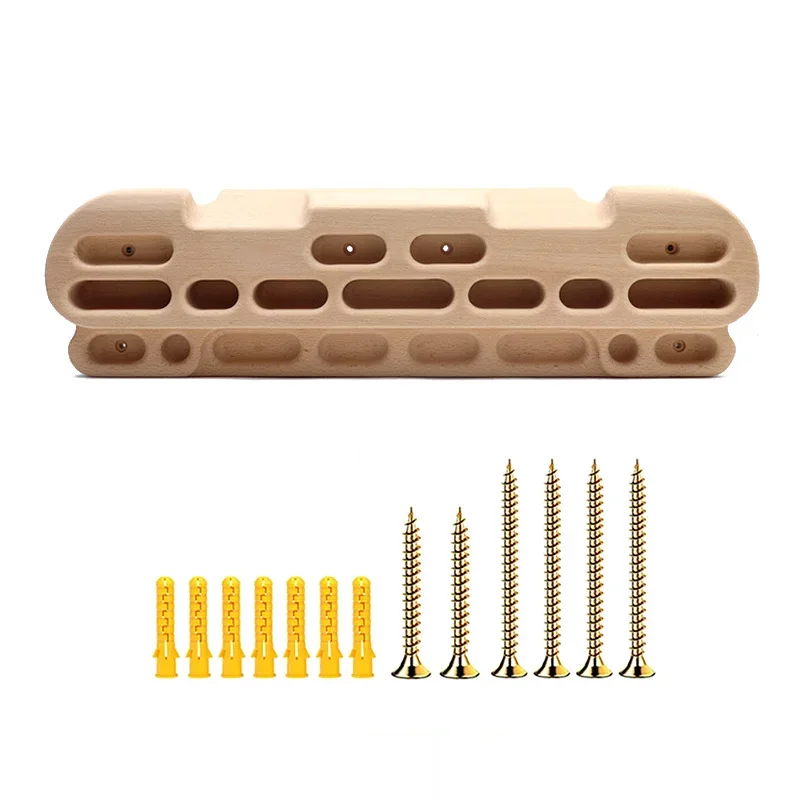 

Best Indoor Bouldering Training Climbing Wall Portable Wooden Rock Climbing Hangboard