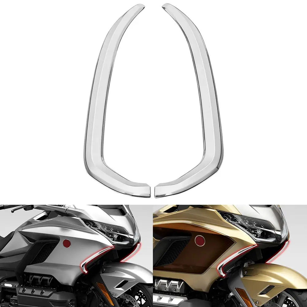 

Mount On Front Vertical Vent Trim Fits For Honda Gold Wing Dct Tour Tour Airbag Dct Tour Dct 2018-2025 Chrome High Quality Abs
